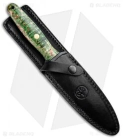 Boker Applegate 150th Anniversary Fixed Blade Knife Curly Birch (6" Satin) -Knife Craft Shop Boker Applegate 150th Anniversary Dagger Fixed Curly Birch Satin 126643 BHQ 94446 jr sheath